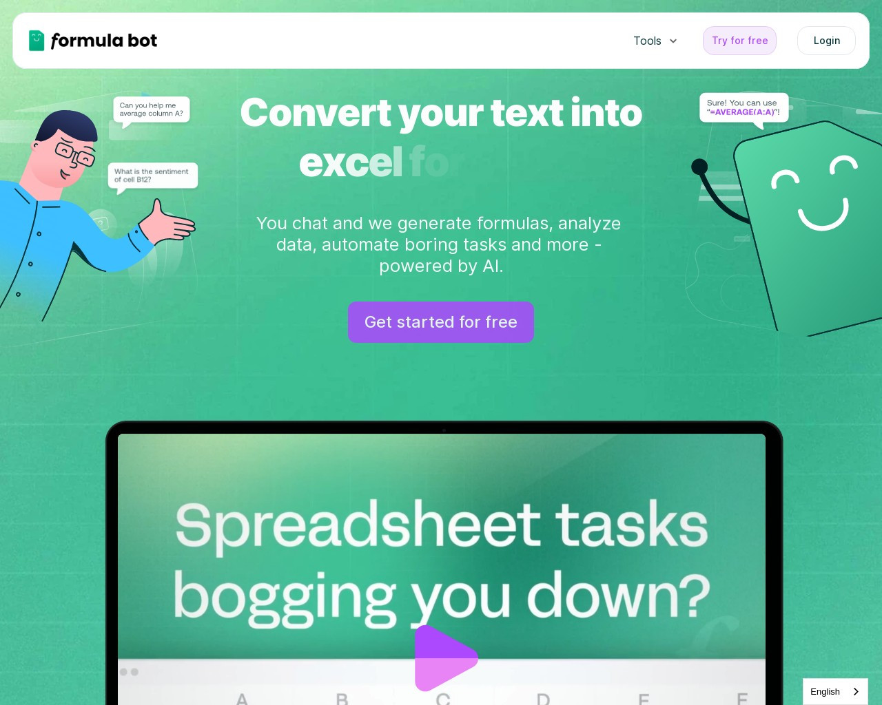 Excel Formula Bot